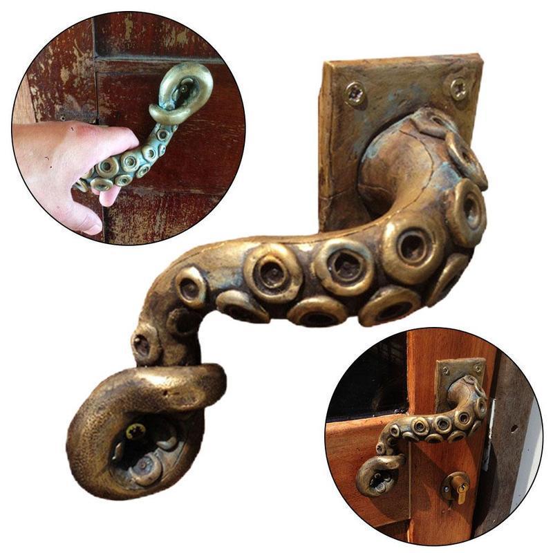 Furniture Hardware Supply - Vintage Octopus Door Knob Outdoor Hook