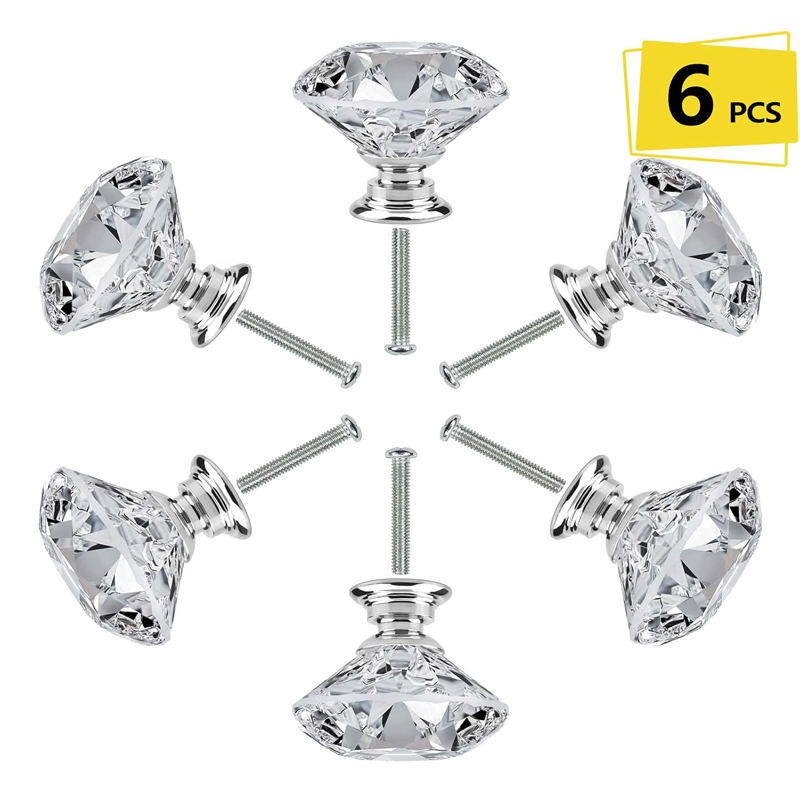 Furniture Hardware Design - 6Pcs Cabinet Knob with Screws 30mm
