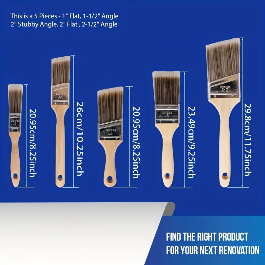 5Pcs High Quality Paint Brush  - Furniture Hardware Design review and price